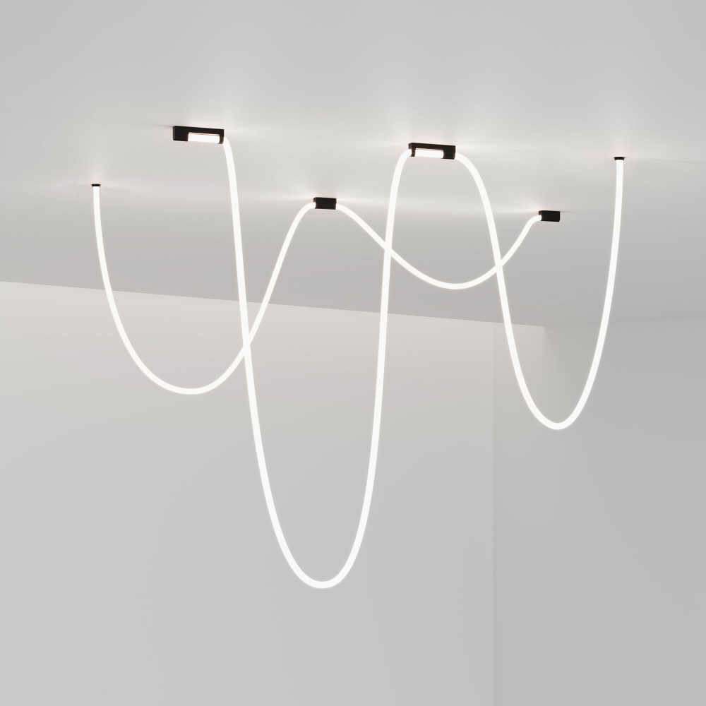 Накладные крепления для круглого гибкого неона Elektrostandard Full light FL 28101 черный