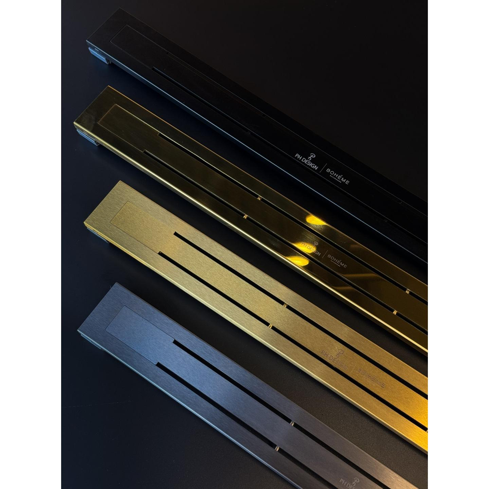 Душевой лоток Boheme B&T INFINITY 60см 981-60-MG нержавеющая сталь МАТ. ЗОЛОТО