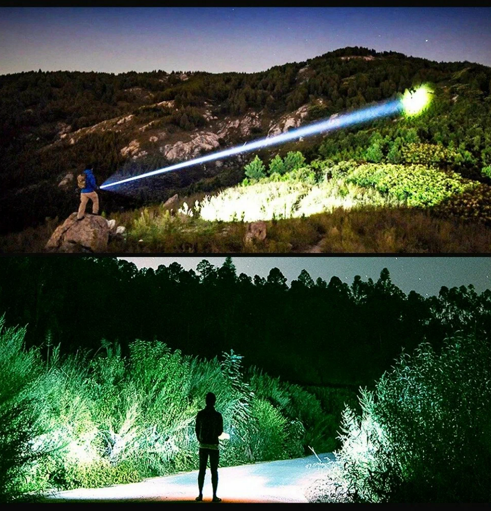 Фонарь ручной высокой яркости Огонь H-3058-P90