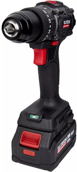 Дрель-шуруповерт Elitech CD 20ISL2 (E2201.041.02) 80Вт аккум. патрон:быстрозажимной (кейс в комплекте) (205723)