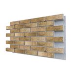 Негорючая термопанель ППС PRO Керамин Тенесси 3 Светло-коричневый 0,612 м², 1020x600 мм