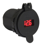 Гнездо питания с USB-разъемами, 4,2 А, вольтметр