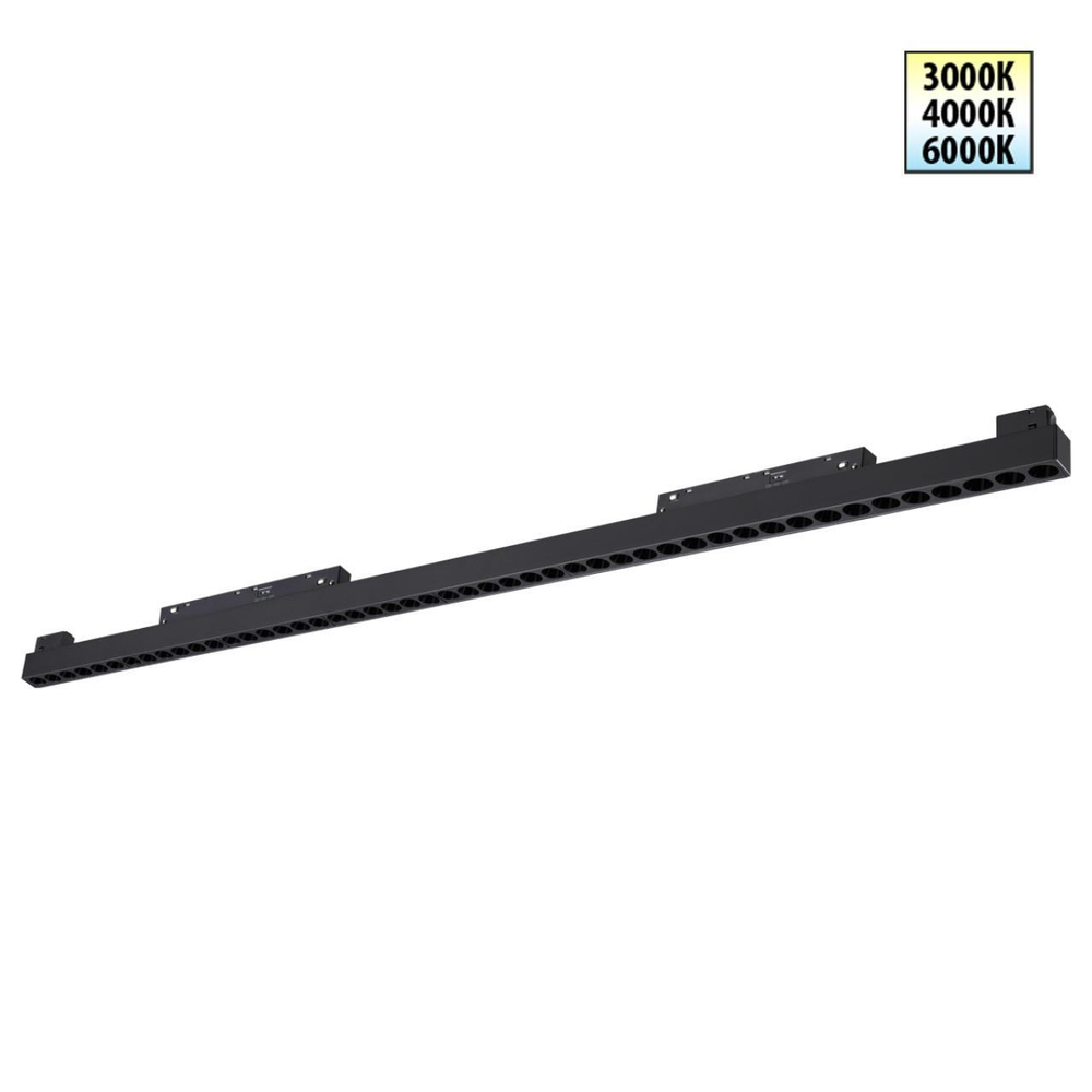 359627 SHINO NT25 000 черный Трековый светильник для низков. шинопровода с переключ. цв. темпер. IP20 LED 3000К\4000К\6000К 45W 48V FLUM