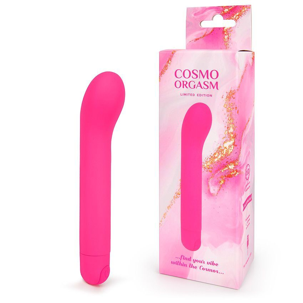 Розовый мини-вибратор с увеличенной головкой - 14 см. (Цвет: розовый)