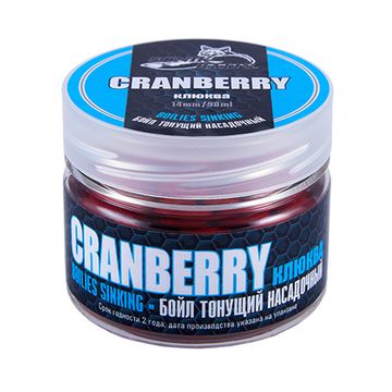 Бойлы насадочные тонущие Sonik Baits 14мм CRANBERRY 90мл (Клюква)