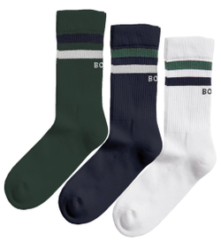 Теннисные носки Björn Borg Ankle Crew Sock BB Double Stripe - разноцветный