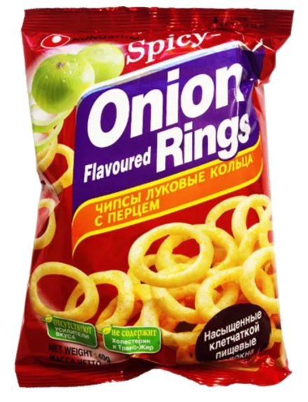 Чипсы Луковые Кольца с Перцем