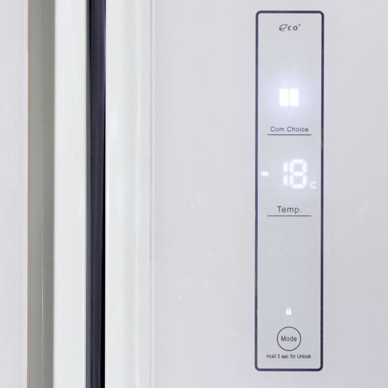 Холодильник Ginzzu NFK-510 White glass