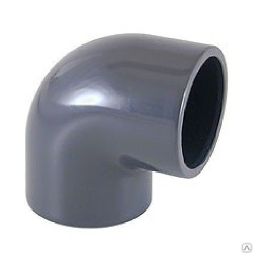 Отвод (Угольник) 90° ПВХ (НПВХ) под клей (Ру10-16), Китай