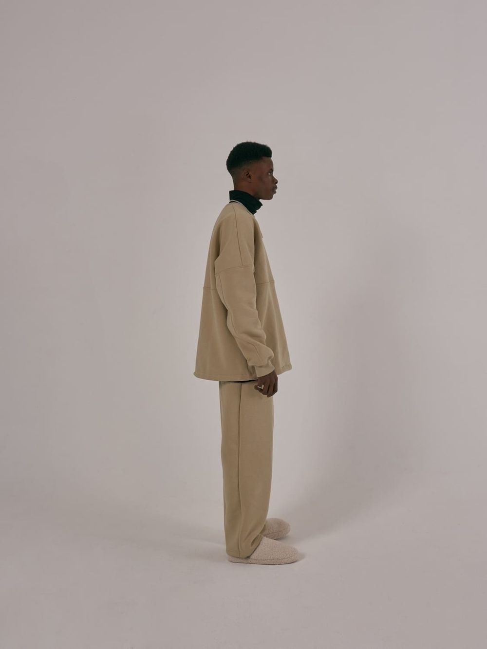 Брюки One Two Oxford Tan широкие утепленные бежевые