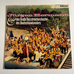 Винтажная виниловая пластинка LP Юрген Херман Jurgen Hermann and Das Grose Tanzstreichorchester Des Deutschlandsenders (ГДР 1970)