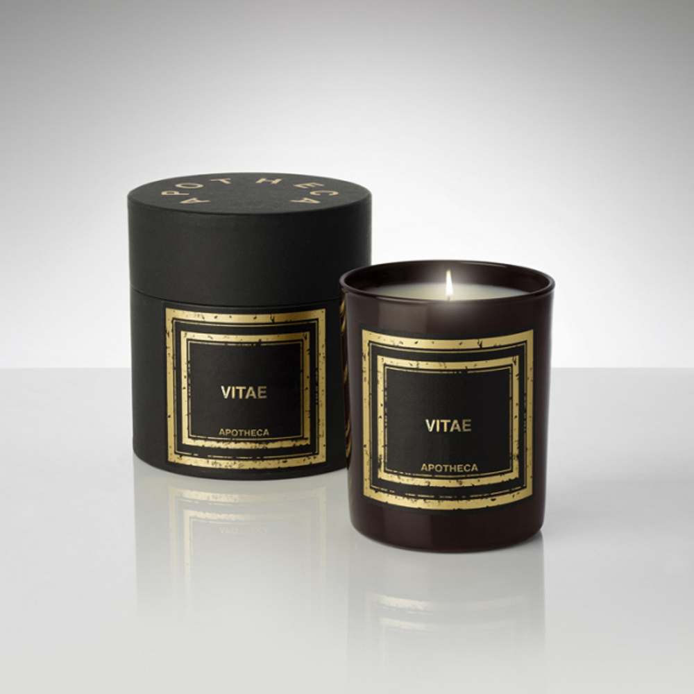 Ароматическая свеча 240г Apotheca Жизнь - Vitae в подарочной коробке