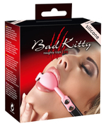 Силиконовый кляп-шар розового цвета Bad Kitty (Цвет: розовый)