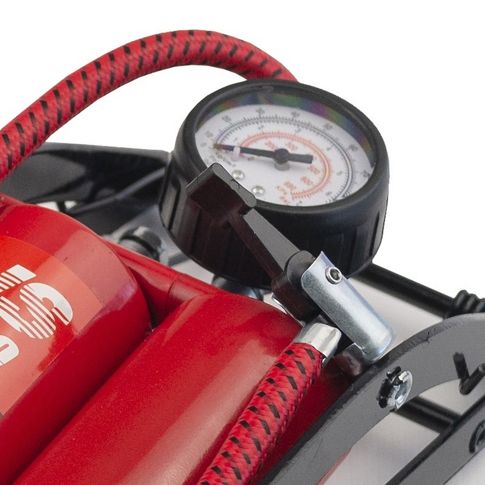 Насос ножной AVS FP02 с манометром