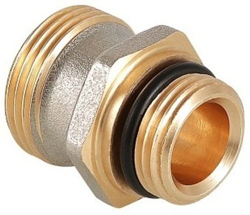 Ниппель Valtec 1/2х3/4" «евроконус» НР с наружной резьбой под расходомер никел. VTr.580.NEI.040E