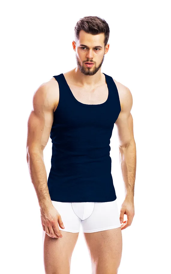 Мужская майка MB31 Темно-Синий