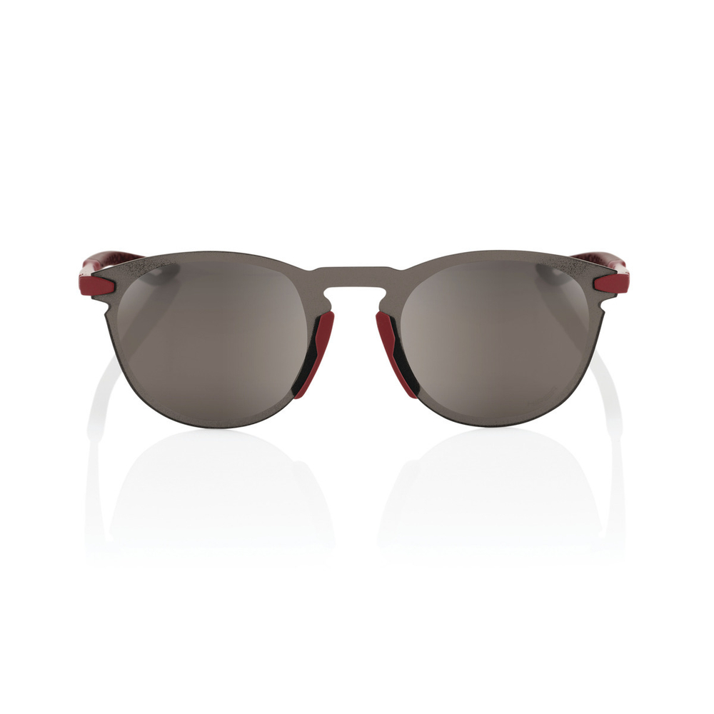Спортивные очки 100% LEGERE ROUND - Soft Tact Crimson - HiPER Silver Mirror Lens