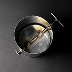 Поворотный шибер вентиляционный для воздуховодов 125 мм, заслонка для вентиляционных каналов