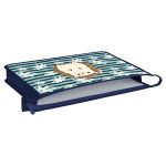 Папка для тетрадей 1 отделение, А4, Först "Blue hedgehog", 340*245*40мм, пластик, на молнии