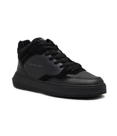 Кожаные кроссовки CALVIN KLEIN JEANS - черный(YM0YM00779)