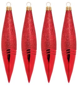 НФШ-1249/1 Набор ел.украшений из сосулек 4шт «Снежный» 140 мм