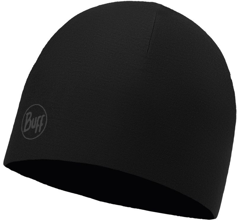 Двухслойная полиэстровая шапка Buff Hat polyester Solid Black Фото 1