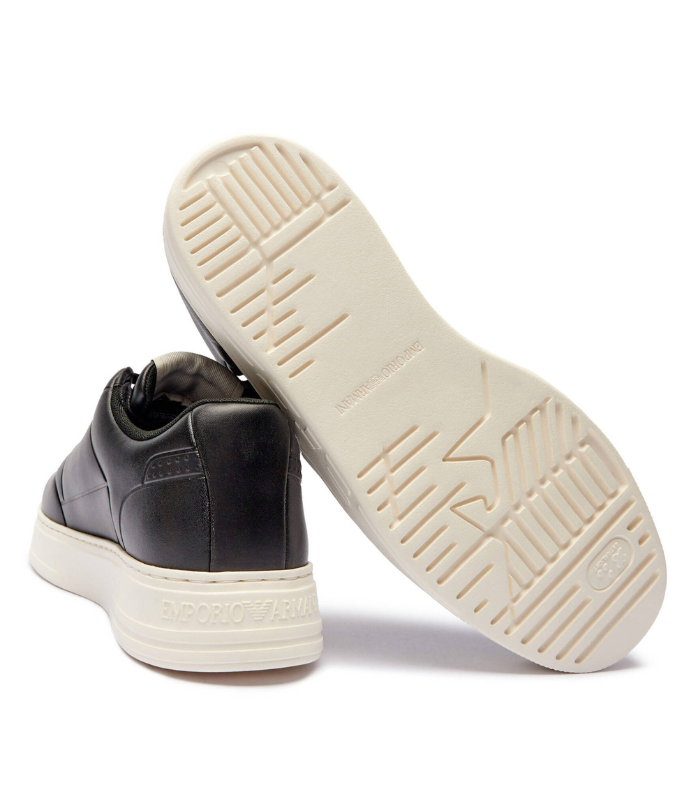 Кожаные кроссовки Emporio Armani - черный(X4X677 XF805)