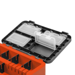 Ящик рыболовный зимний для хранения снастей серый/оранжевый