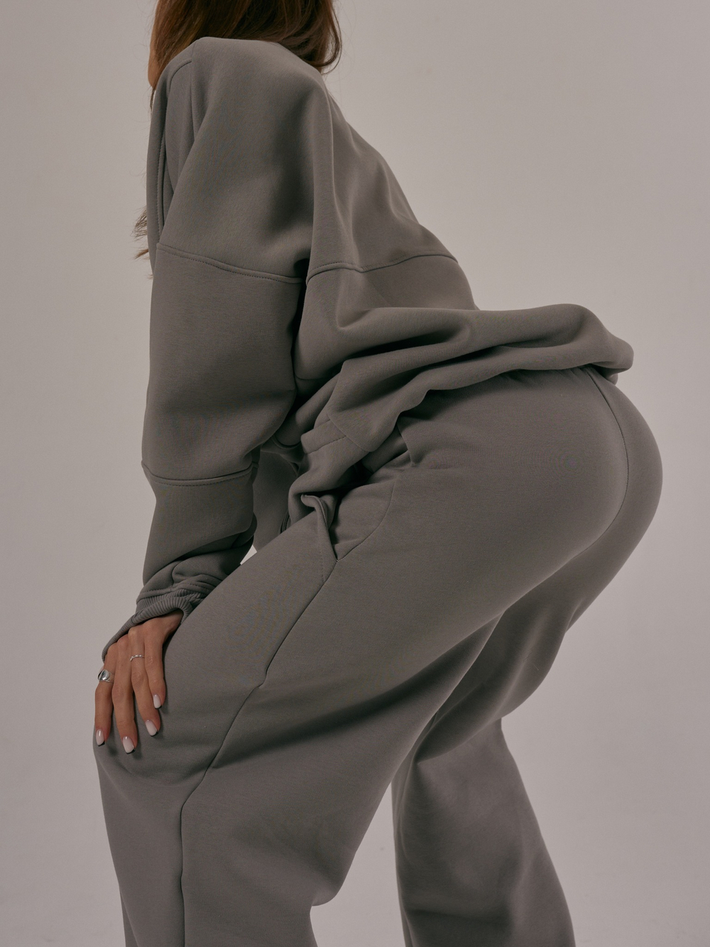 Wide Sweatpants Sharkskin