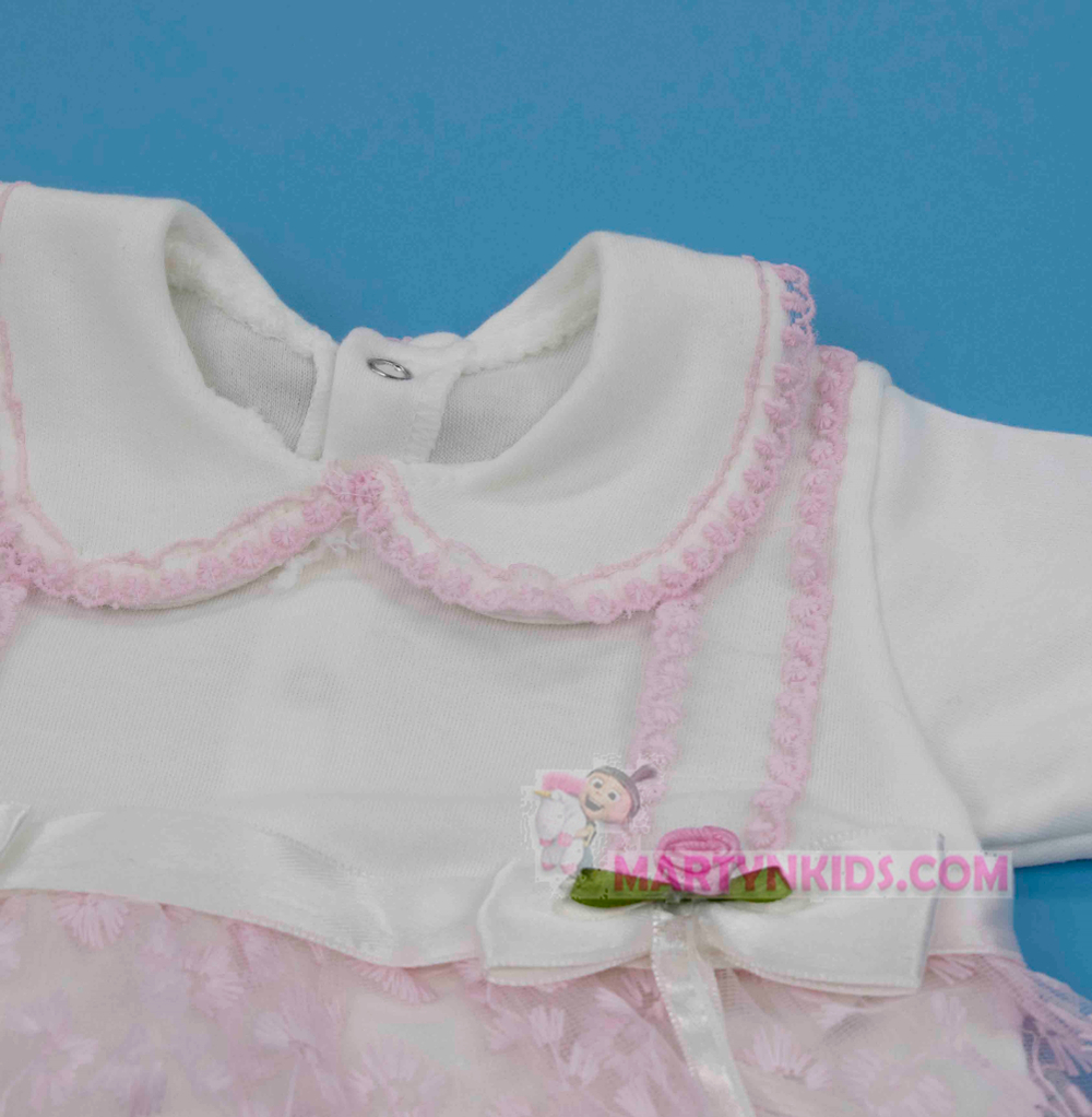 костюм Два бантика лямочки платье + штанишки 4641