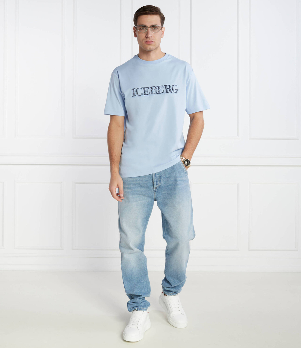 Футболка Iceberg - голубой(242 I1P F075 6307)