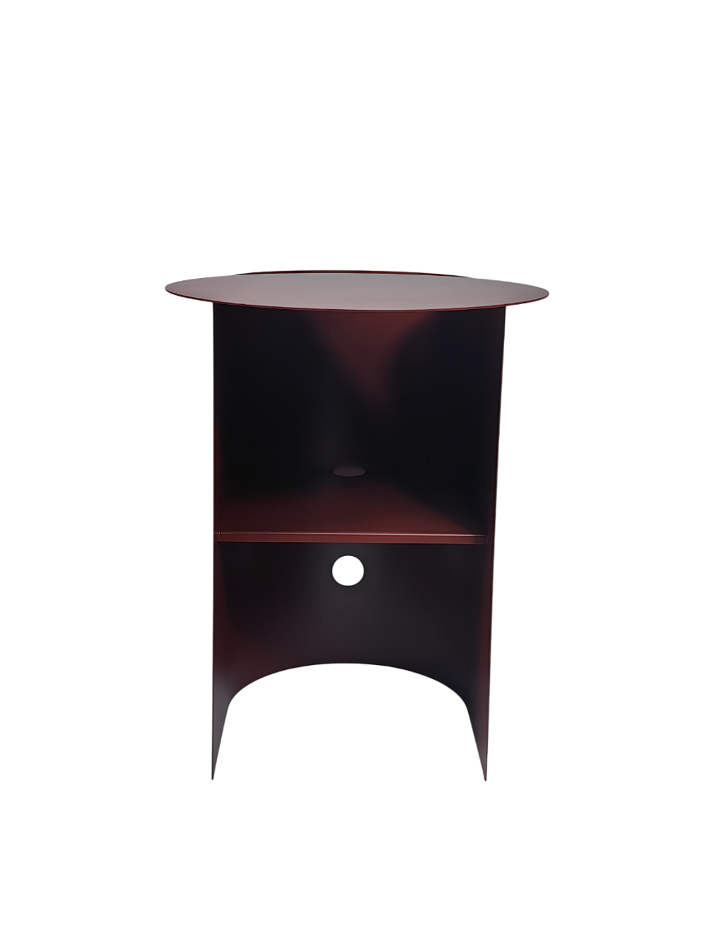 Журнальный столик Floire металл бордовый