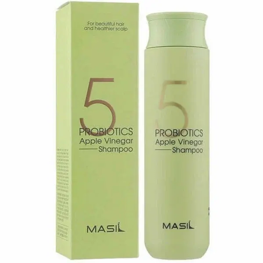 Masil Шампунь от перхоти с яблочным уксусом - 5 Probiotics apple vinegar shampoo, 300мл