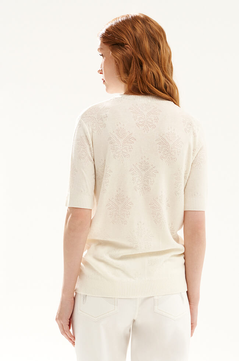 23536 Джемпер женский (молочный)