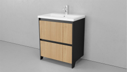 Тумба напольная VELVEX Klaufs 70.2Y-617.217 с раковиной Cersanit COMO 70