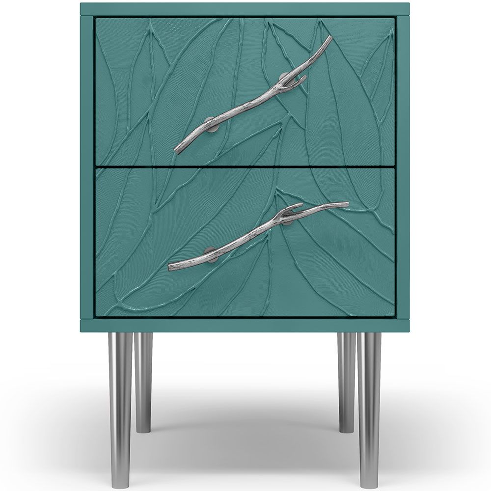 Тумба Арт Колор leaves Стайл Сильвер Пастельно-синий