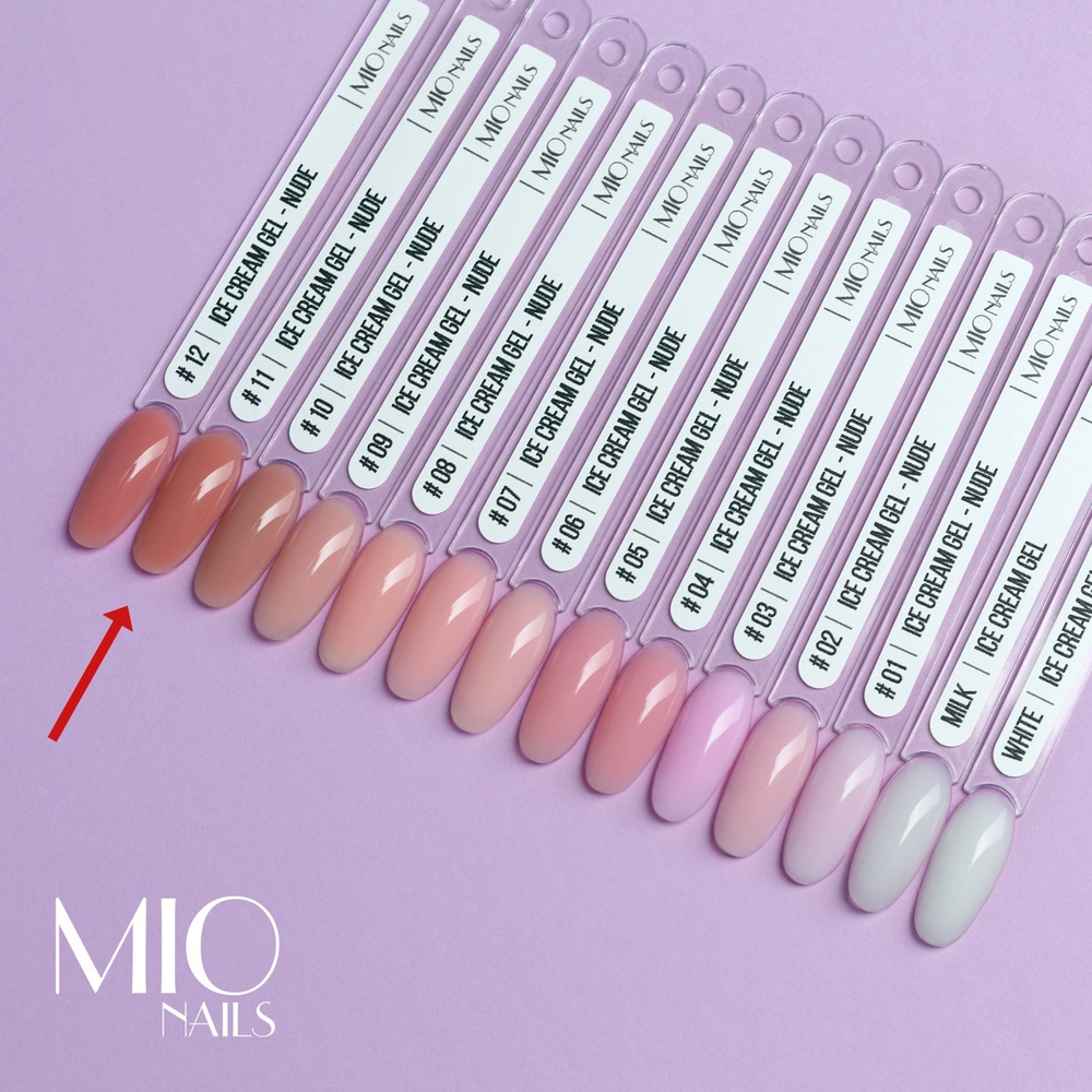Гель MIO NAILS  "ICE CREAM GEL" - NUDE 11, 13 гр