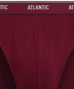 Мужские трусы слипы спорт Atlantic, набор 2 шт., хлопок, графитовый + каберне, 2RMP-094