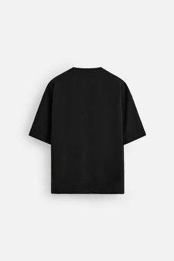 ZARA ТОЛСТОВКА С НАШИВКОЙ И ПРИНТОМ, ЧЕРНЫЙ