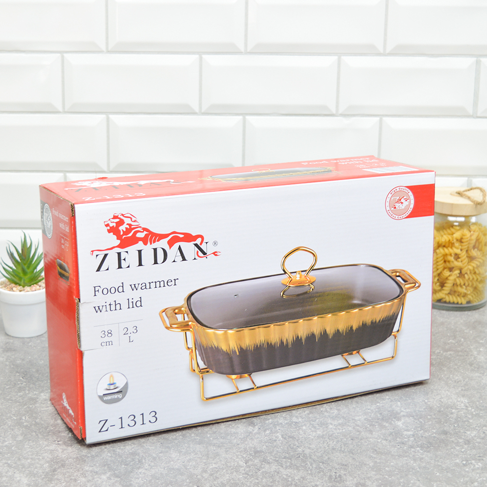 Мармит с подогревом, керамический с крышкой Z-1313