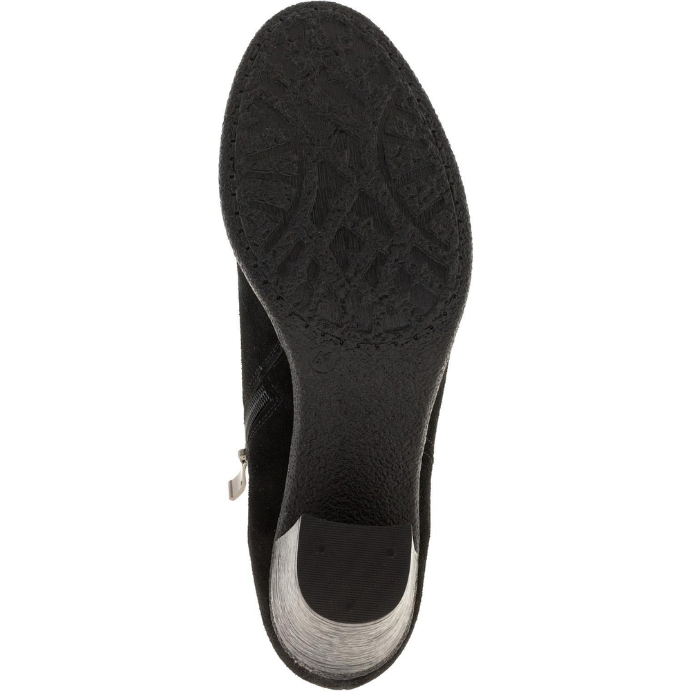 637309 Ботинки женские кожа черные