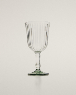 Zara Home бокал из стекла, цвет зелёный, 15.9 см