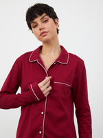 Пижама женская Ihomewear Classic Bordo