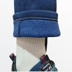 2134 Брюки женские прямые футер 3-х нитка начес чернильно-синий (56)