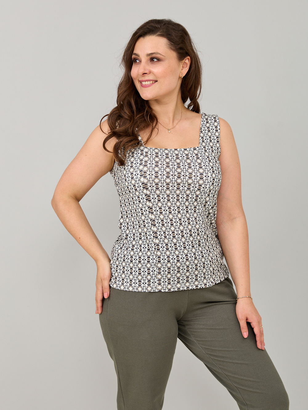 Майка М-040/орнамент-геометрия