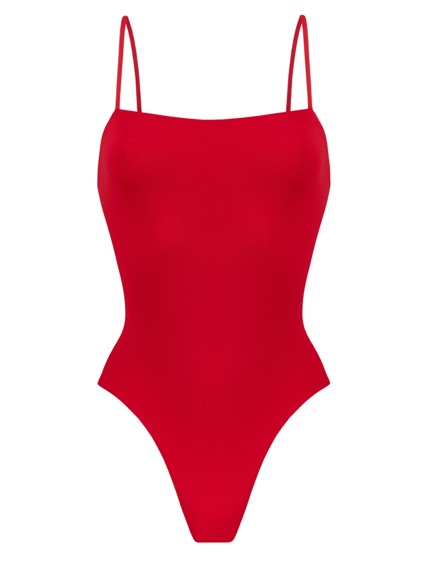 Слитный купальник mira soft royal red