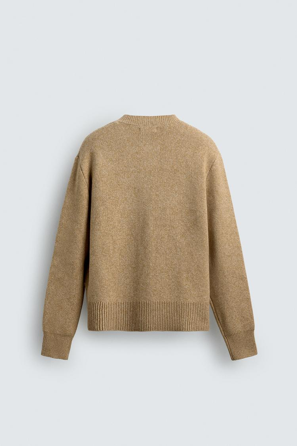 ZARA КАРДИГАН СВОБОДНОГО КРОЯ, БЕЖЕВЫЙ