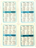 Календарики 4 шт. 1988 г. Спасение на водах. Мультики. VF