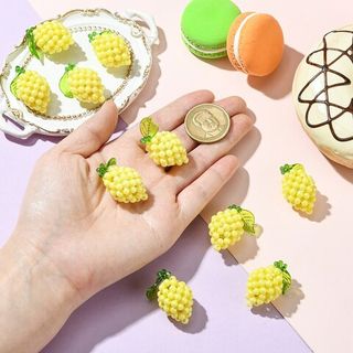 Подвеска Лимон 36мм, бисер