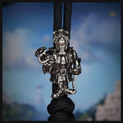 Темлячная бусина "Доктор " для ножей , мельхиор